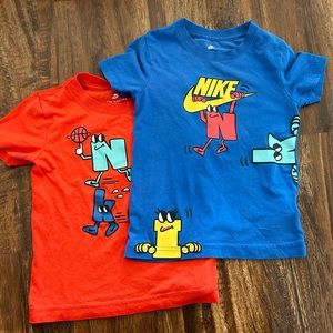 Nike boys shirts (2) XS age 3-4 years